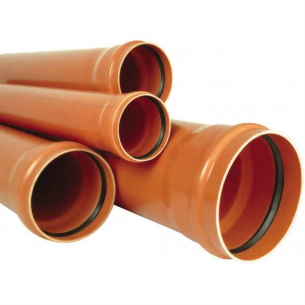 Stok pipa PVC limbah
