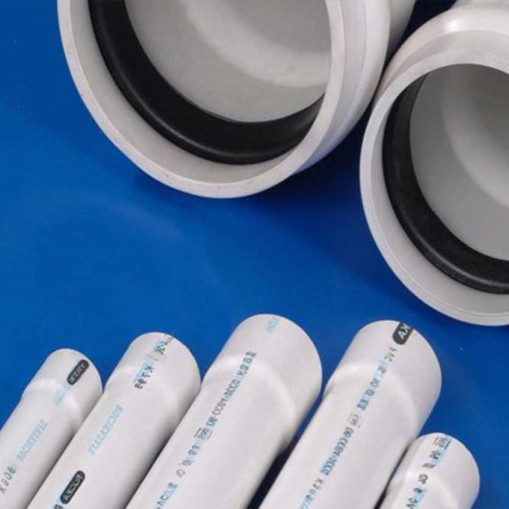 Pipa PVC SNI tampak dekat